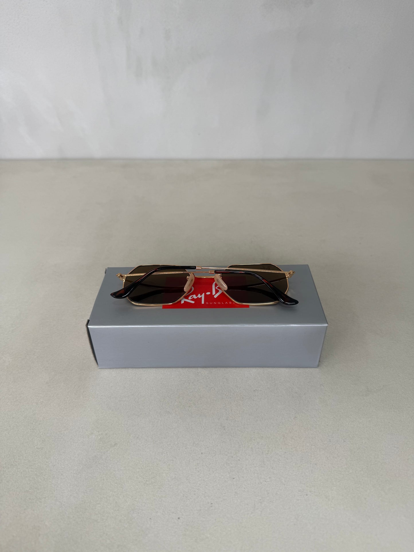 Lentes Octagonal Arista Brown -7028