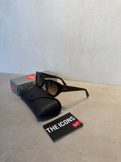 RAYBAN ZENA BIO-BASED Brown Polished Havana - 7164