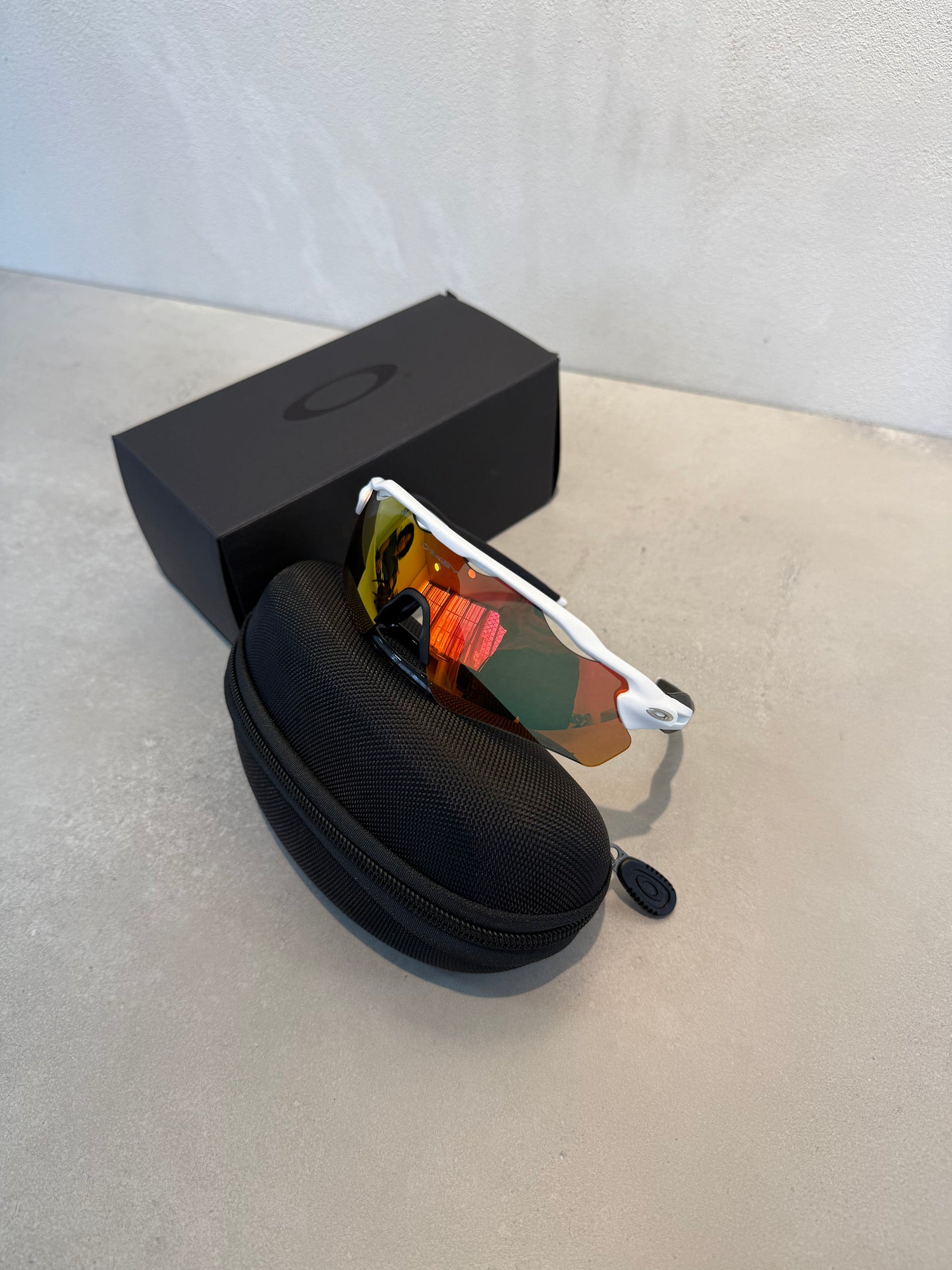 Lentes OAK blanco naranja 7195