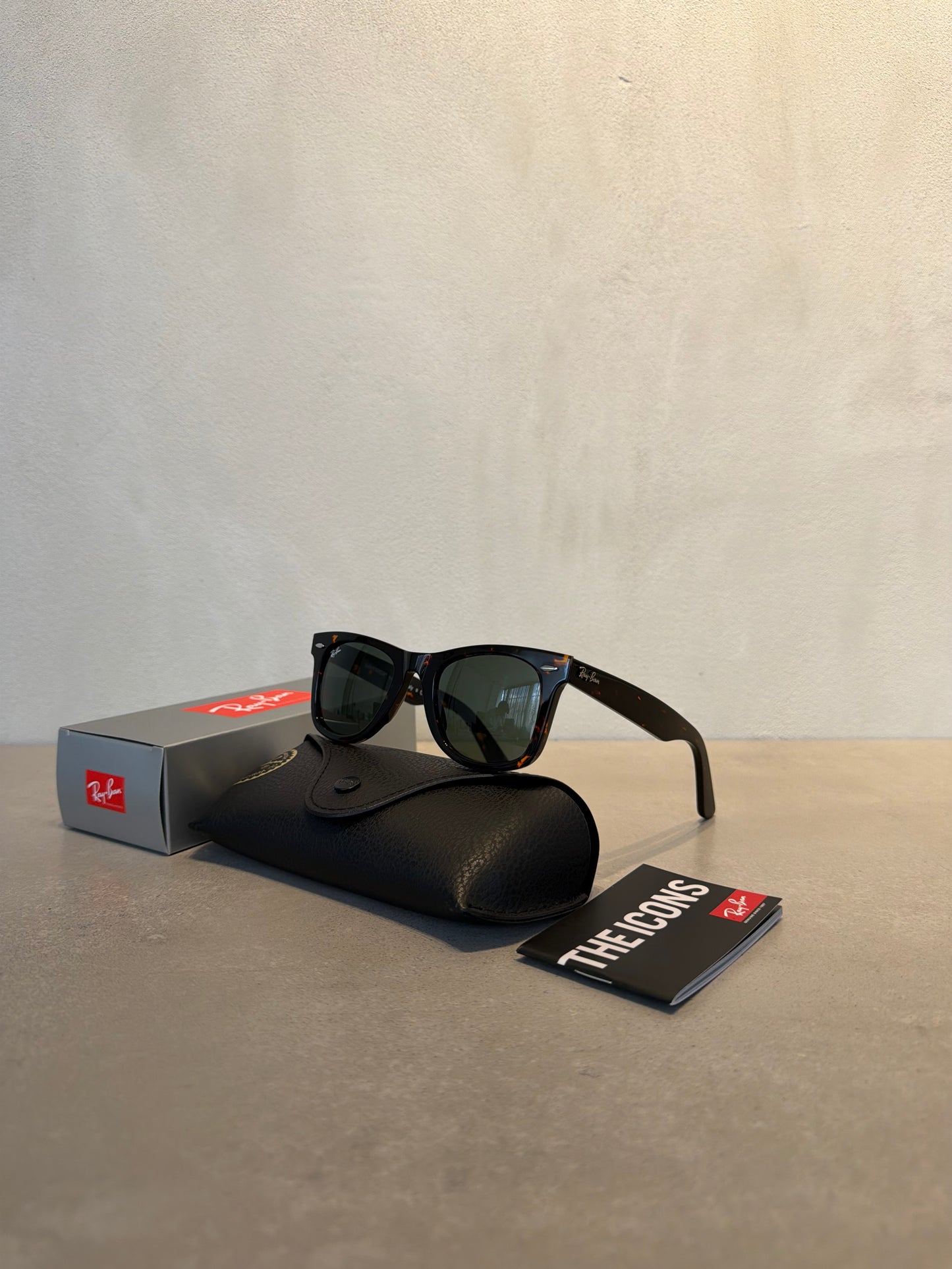 RAYBAN Wayfarer Tortoise Polarized Green -7044