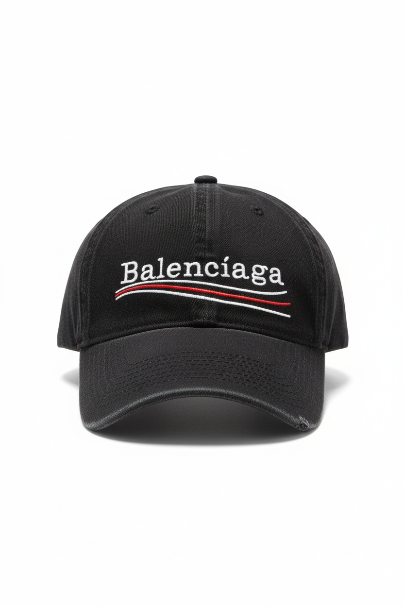 Gorra Balenciaga DUPE - Negra Parches - 7133