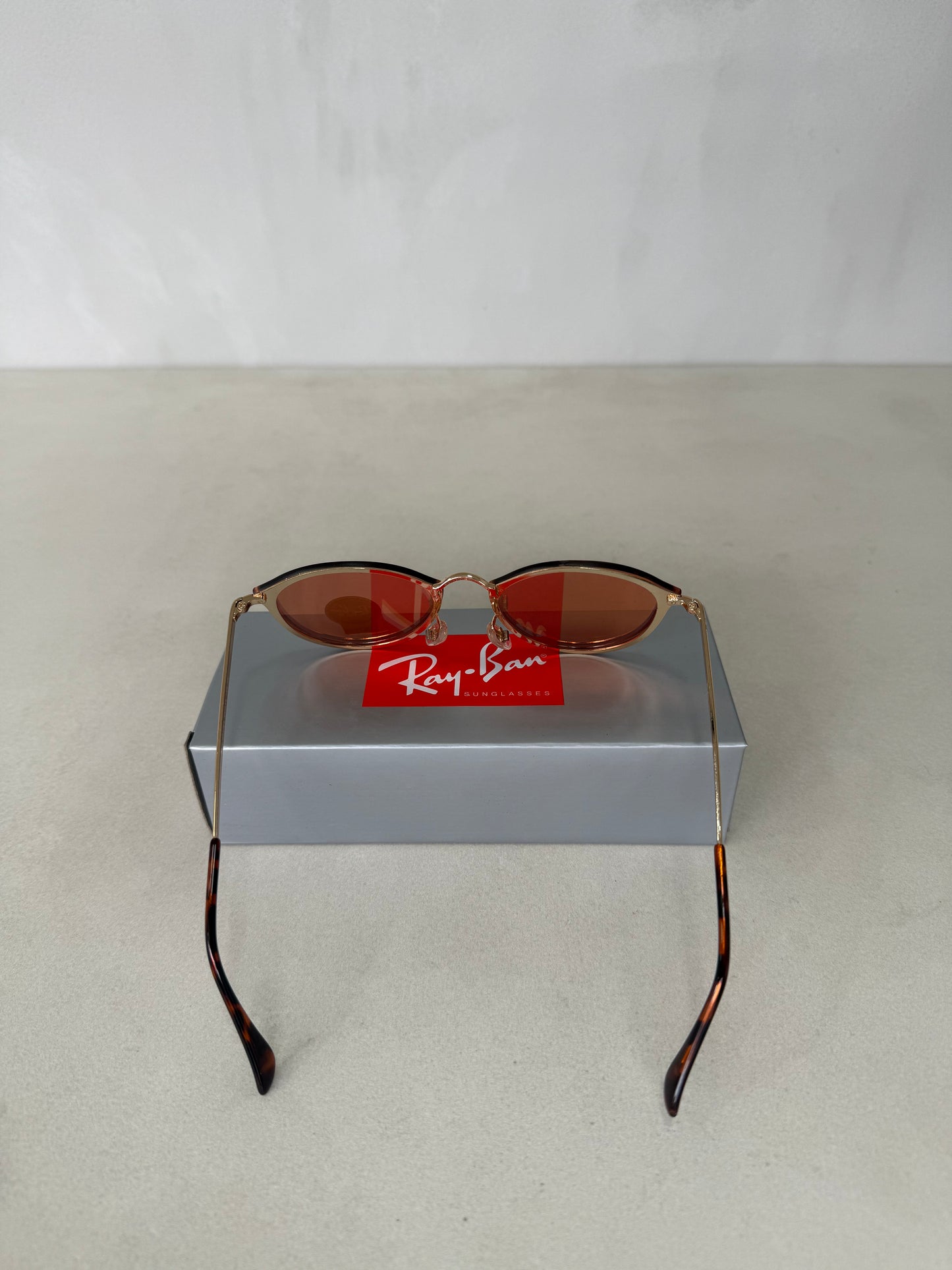 RAYBAN Round Blaze Mirror Pink -7038