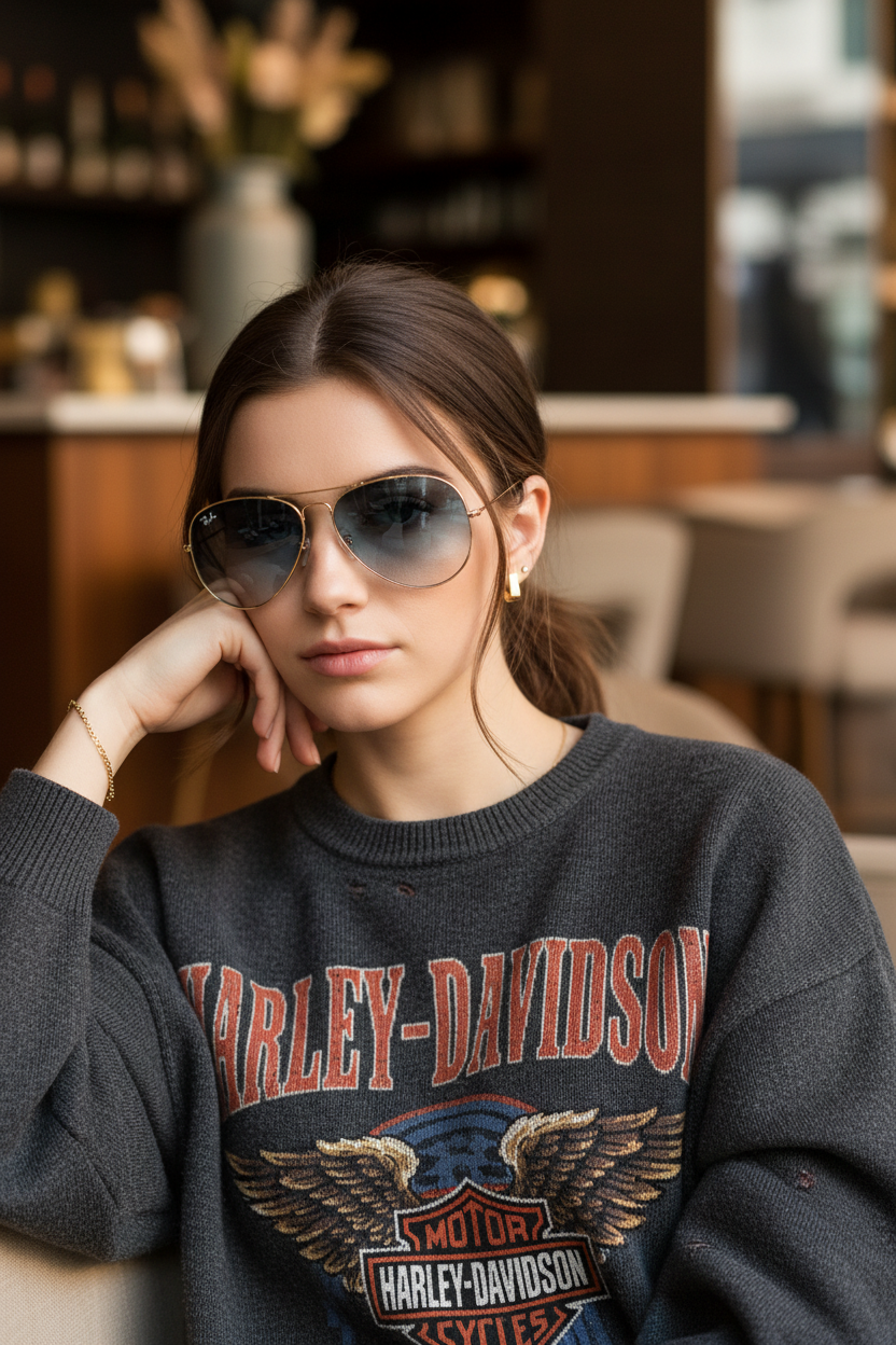 RAYBAN Aviador Gradient Blue -7001