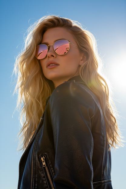 RAYBAN Hexagonal Mirror Pink -7022