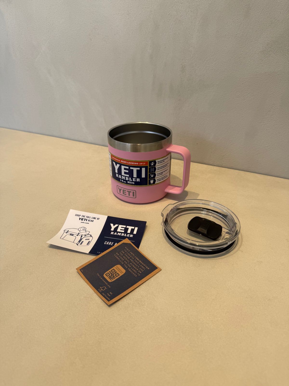 YETI rambler MUG de 14 onzas para Café - Rosado -7087