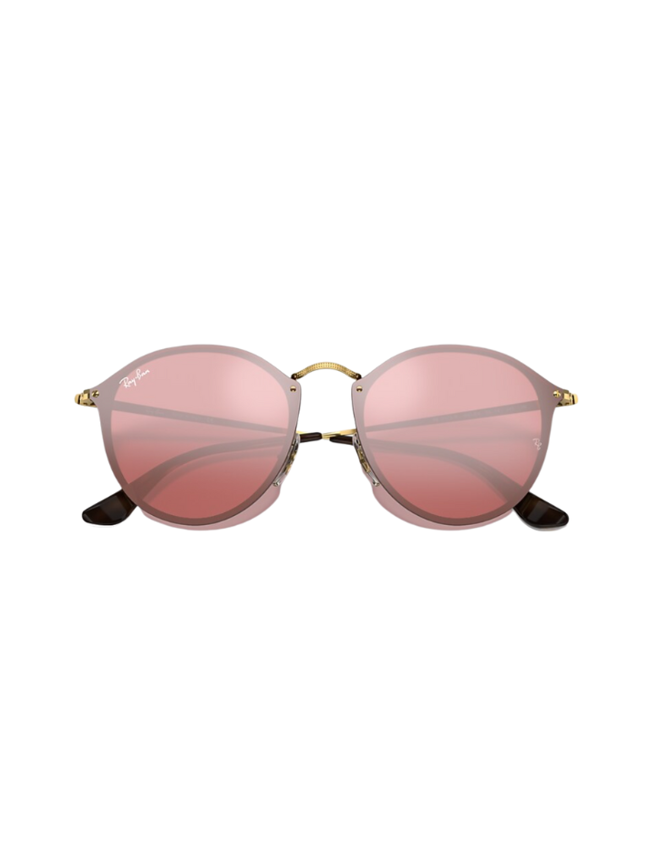 RAYBAN Round Blaze Mirror Pink -7038