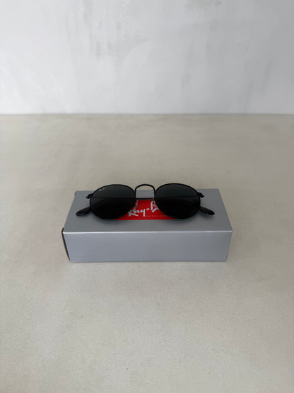 RAYBAN Round Metal Black Grey -7041