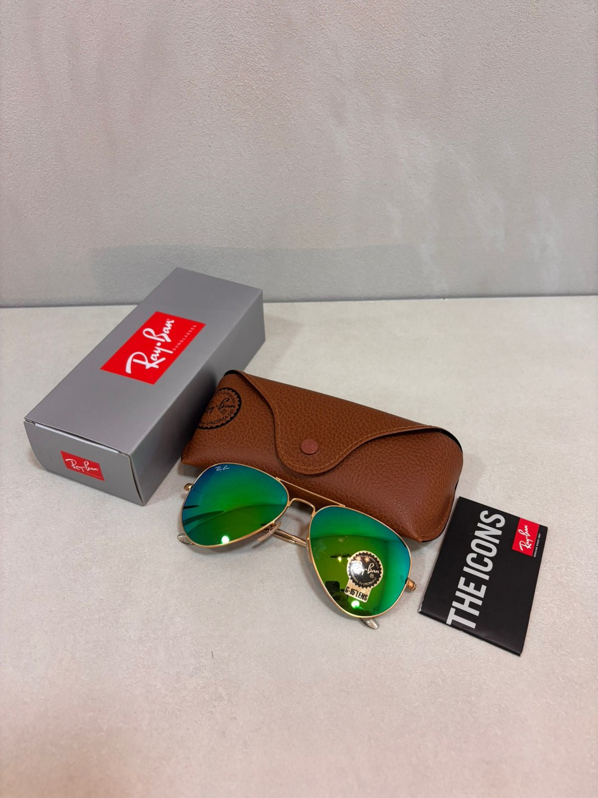 RAYBAN Aviador Mirror Green -7006