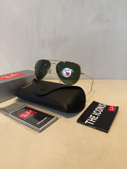 RAYBAN Aviador Green Gold Polarized -7005