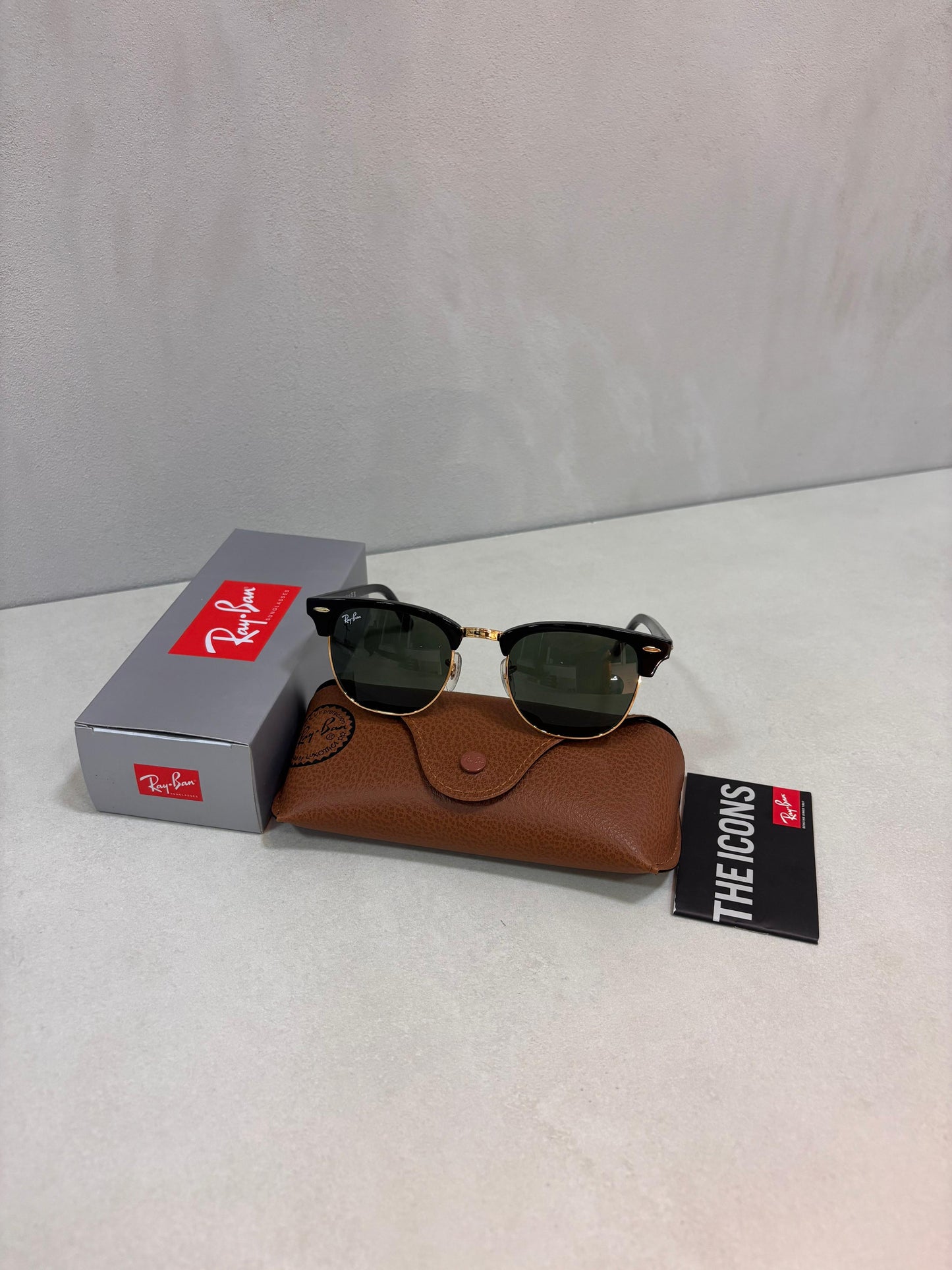 RAYBAN Club Master Tortoise Arista Green -7011