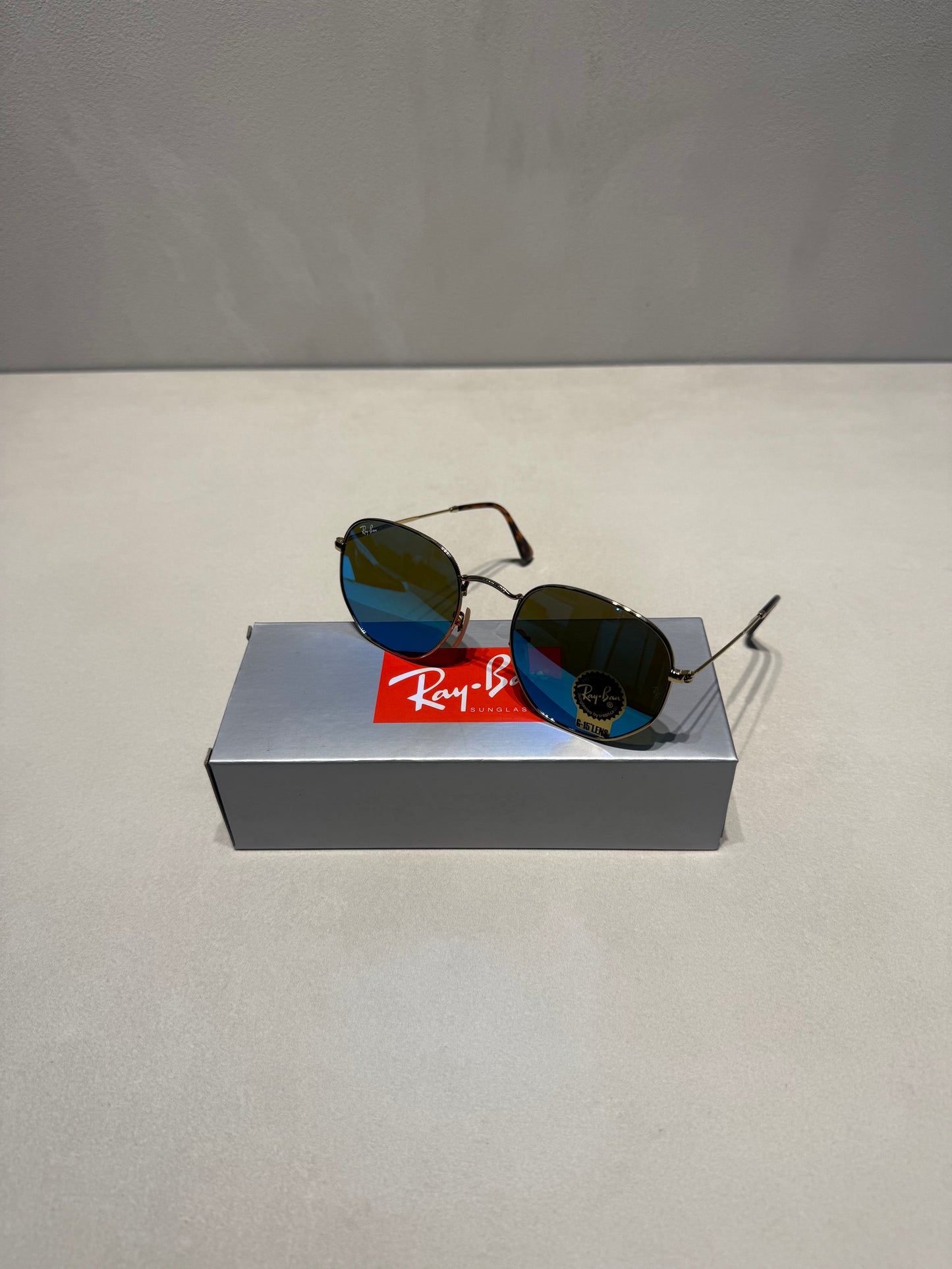 RAYBAN Hexagonal Mirror Blue -7021