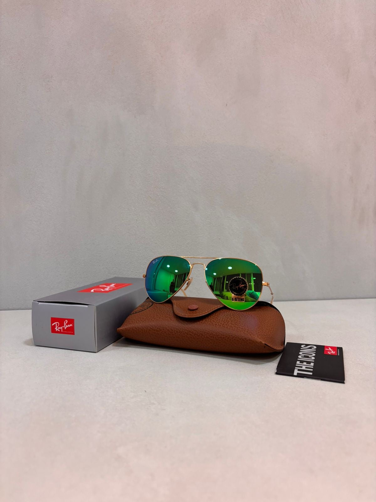 RAYBAN Aviador Mirror Green -7006