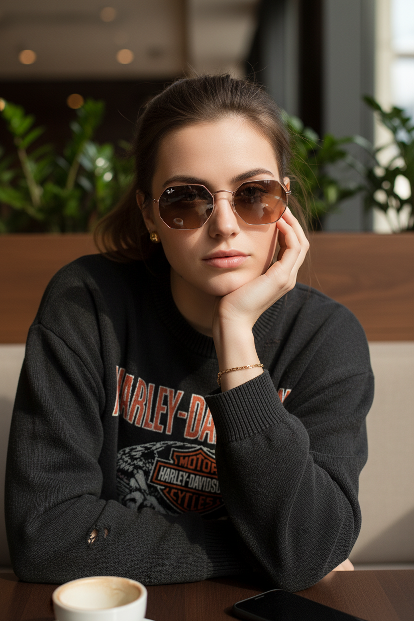 RAYBAN Octagonal Arista Brown -7028