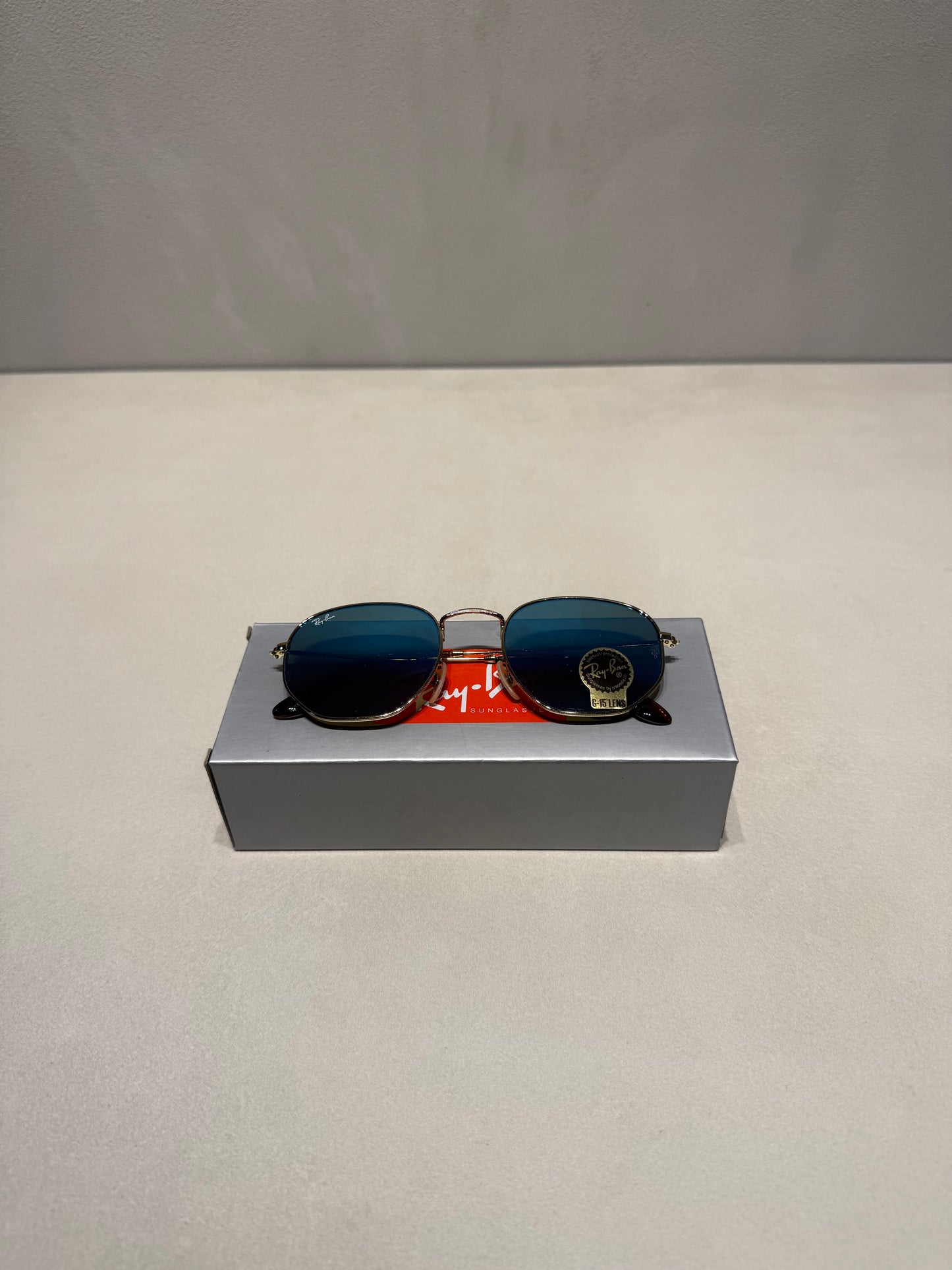 RAYBAN Hexagonal Mirror Blue -7021