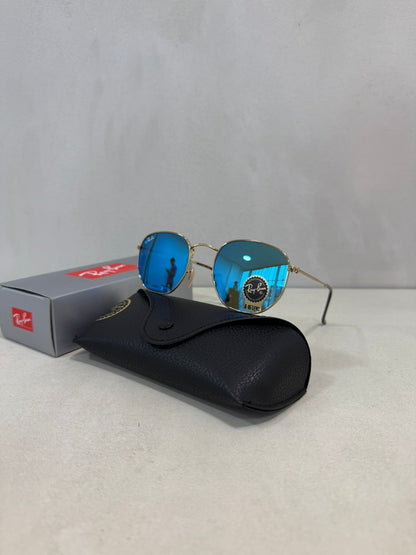 RAYBAN Hexagonal Mirror Blue -7021