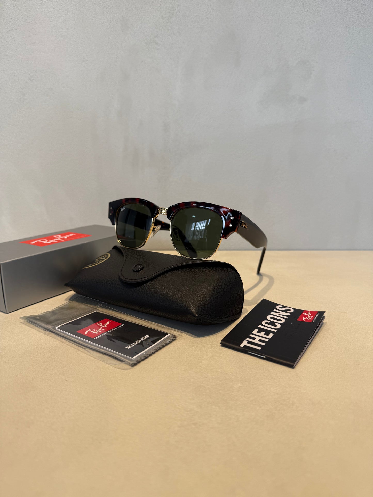 RAYBAN Mega Club Master Tortoise Arista Green -7026