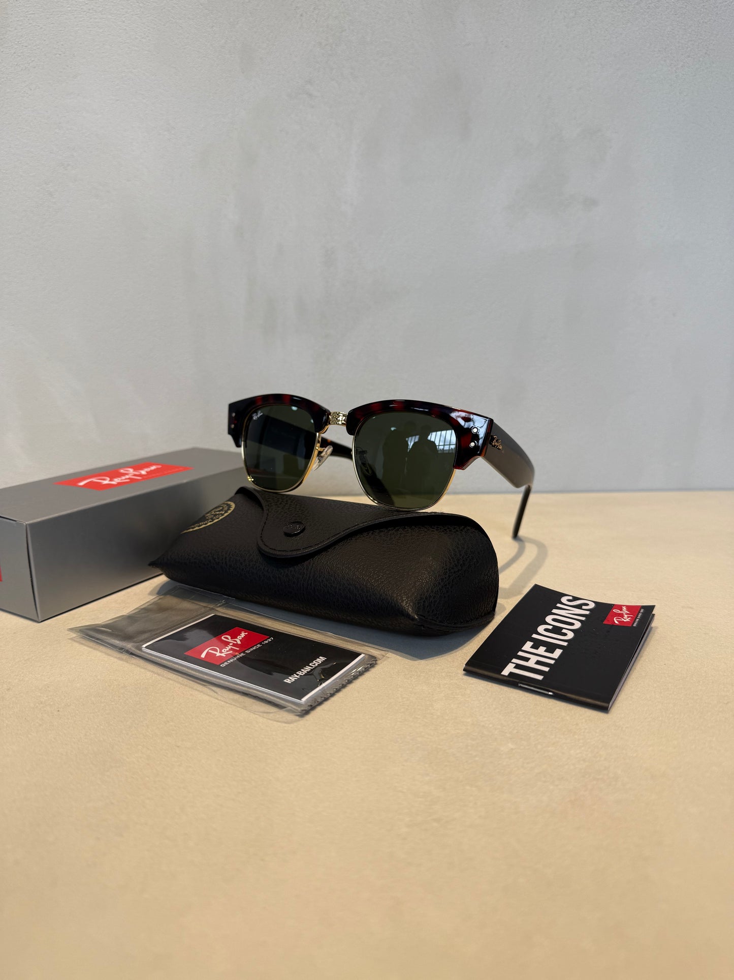 RAYBAN Mega Club Master Tortoise Arista Green -7026
