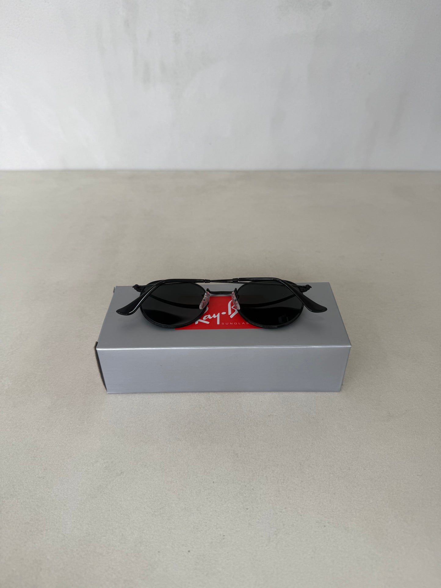 RAYBAN Round Metal Black Grey -7041
