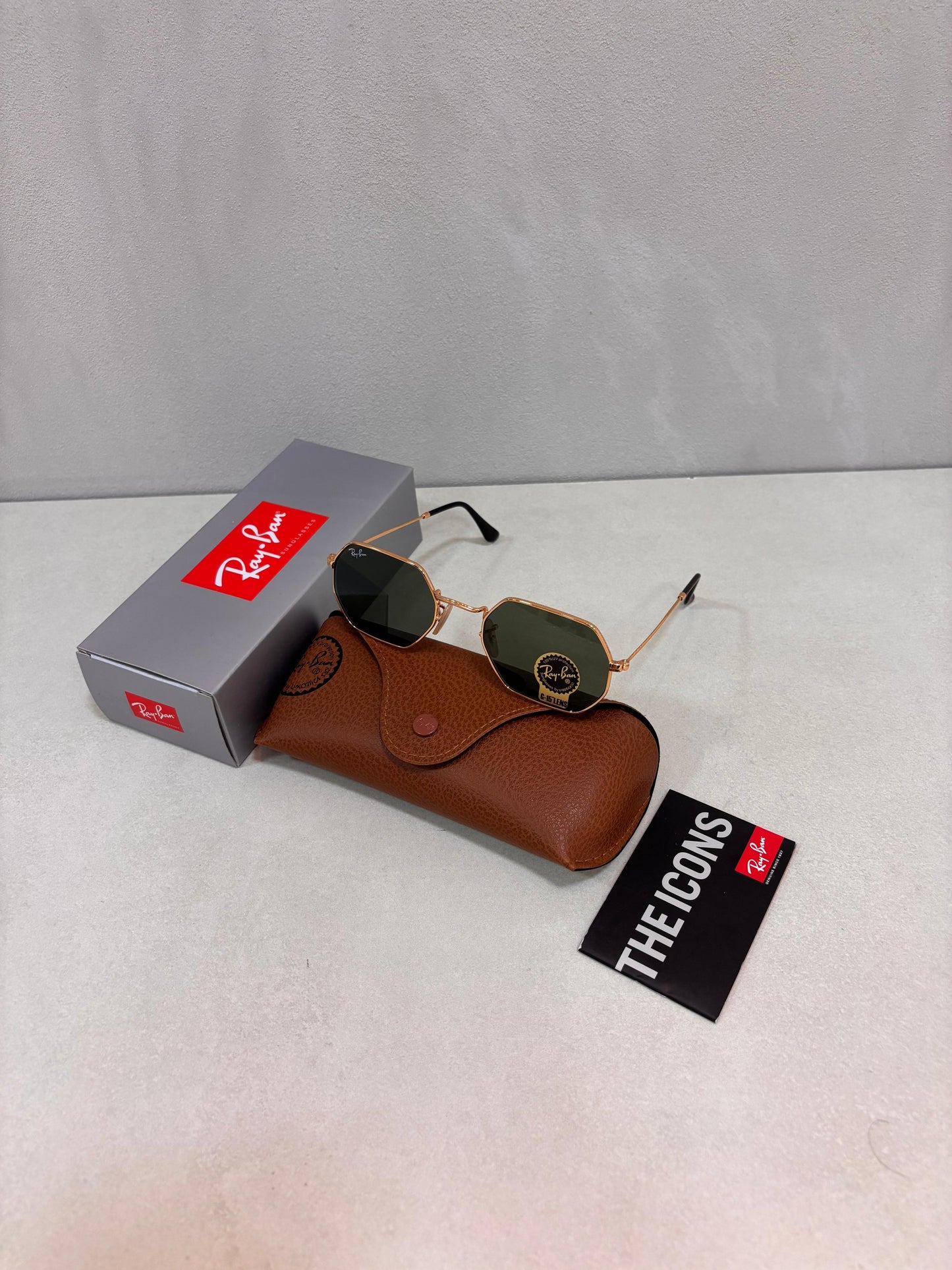RAYBAN Octagonal Arista Green -7029