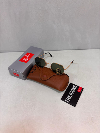 RAYBAN Octagonal Arista Green -7029