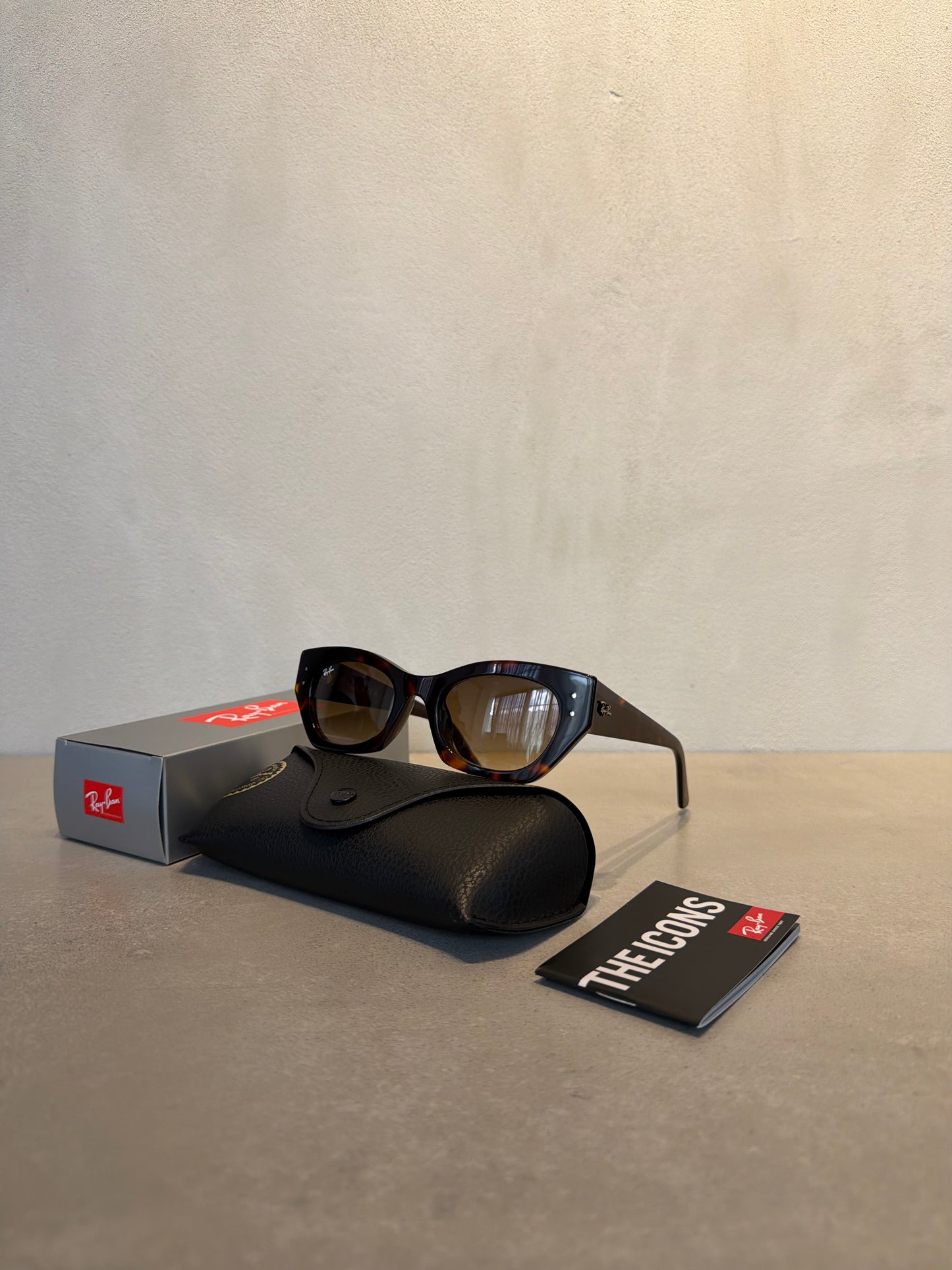 RAYBAN ZENA BIO-BASED Brown Polished Havana - 7164