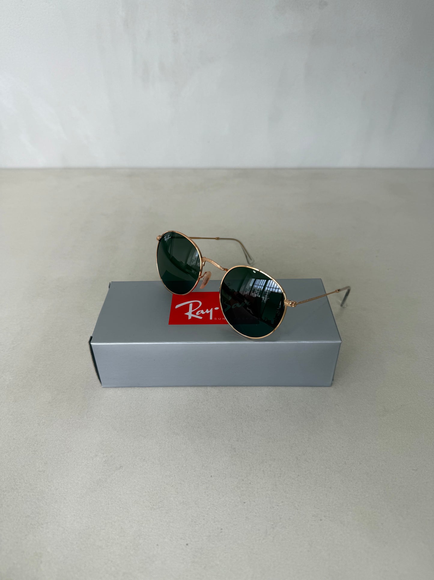 RAYBAN Round Metal Arista Green -7040