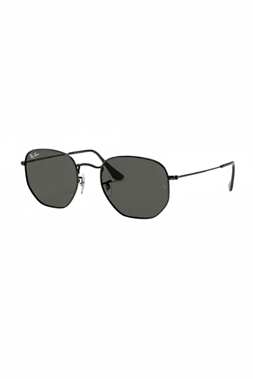 RAYBAN Hexagonal Black G-15 Green -7019