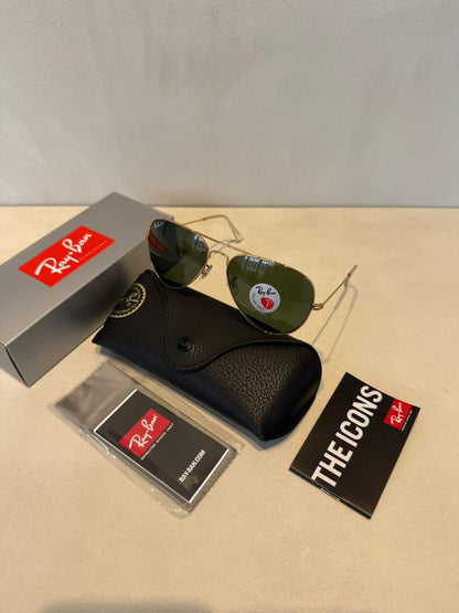 RAYBAN Aviador Green Gold Polarized -7005