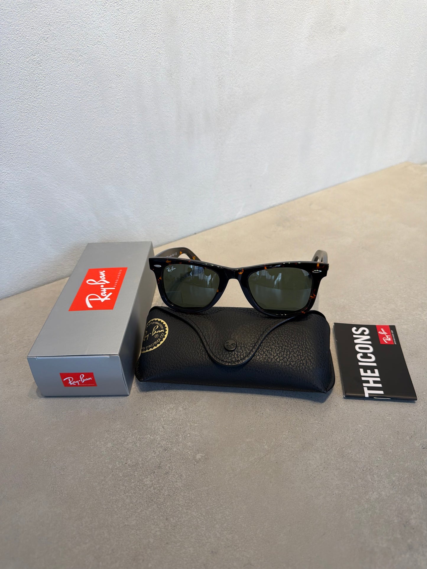 RAYBAN Wayfarer Tortoise Polarized Green -7044