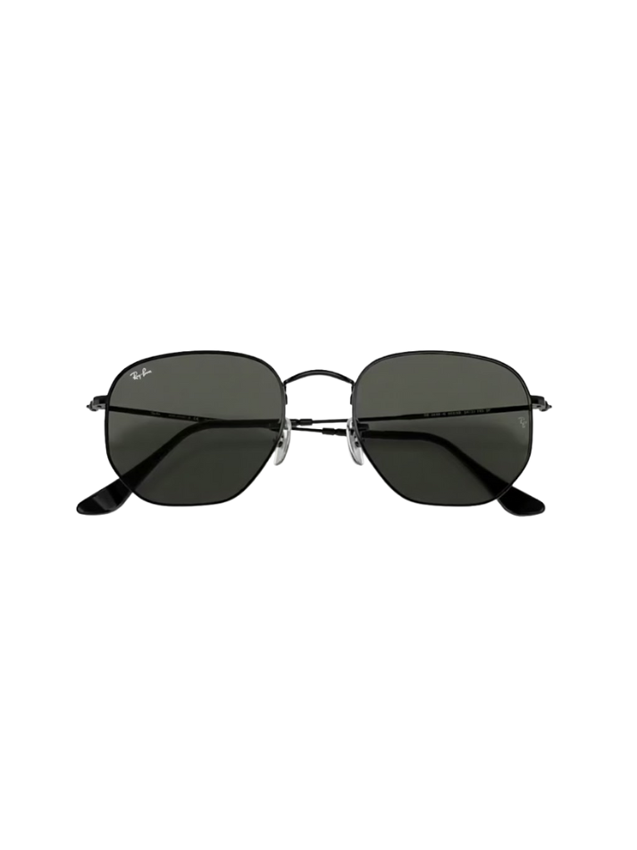 RAYBAN Hexagonal Black G-15 Green -7019