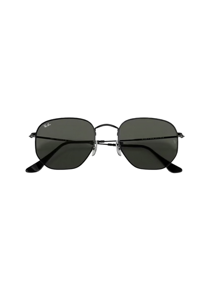 RAYBAN Hexagonal Black G-15 Green -7019