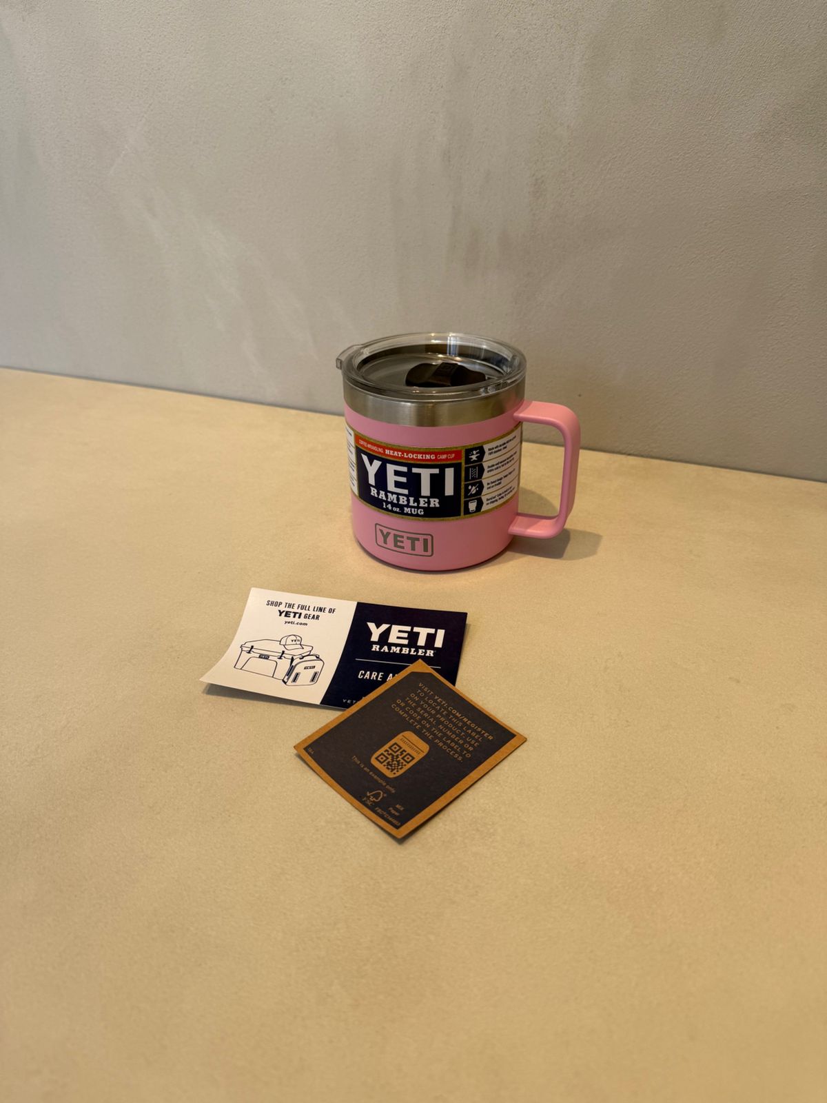 YETI rambler MUG de 14 onzas para Café - Rosado -7087