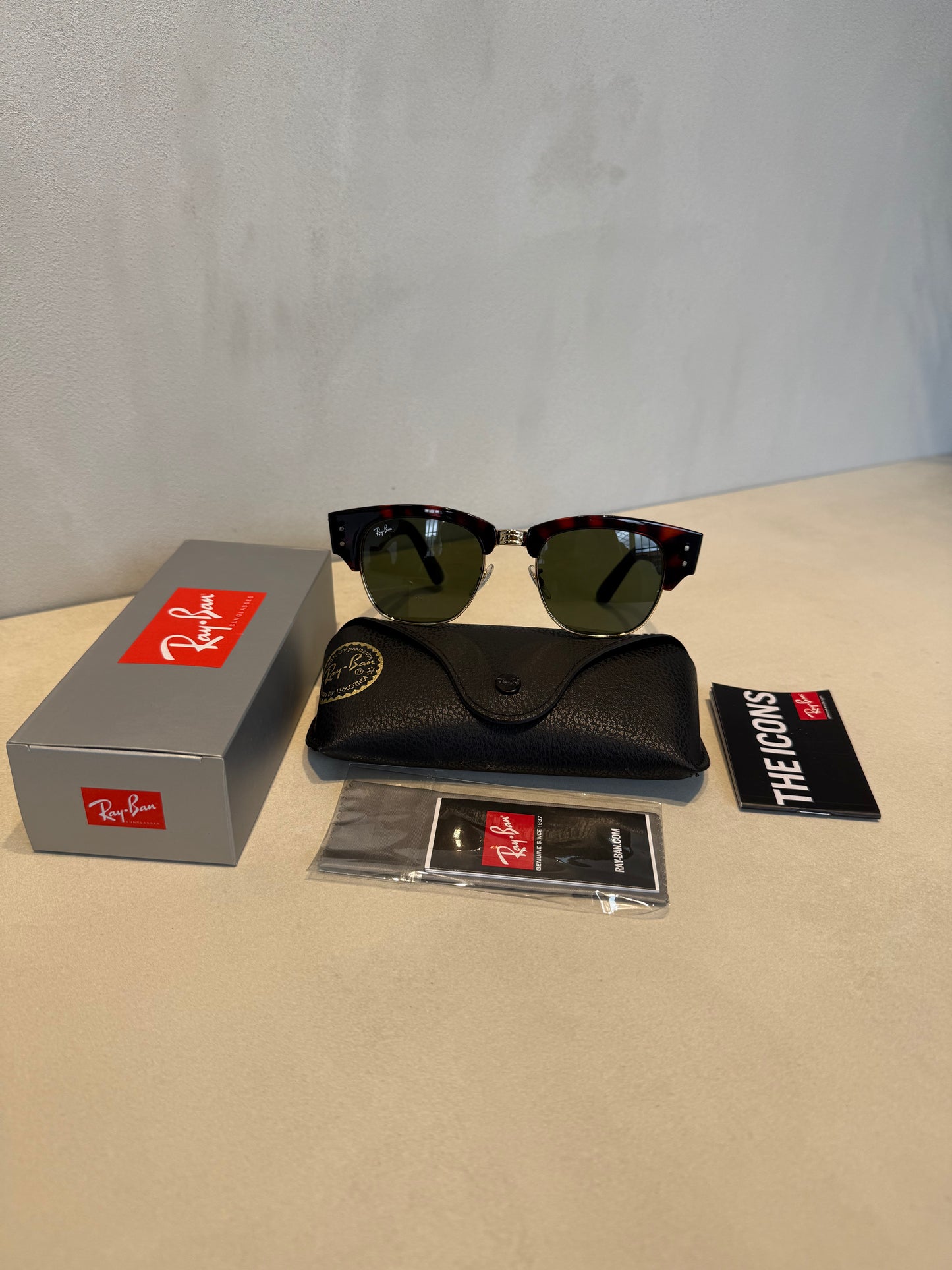 RAYBAN Mega Club Master Tortoise Arista Green -7026