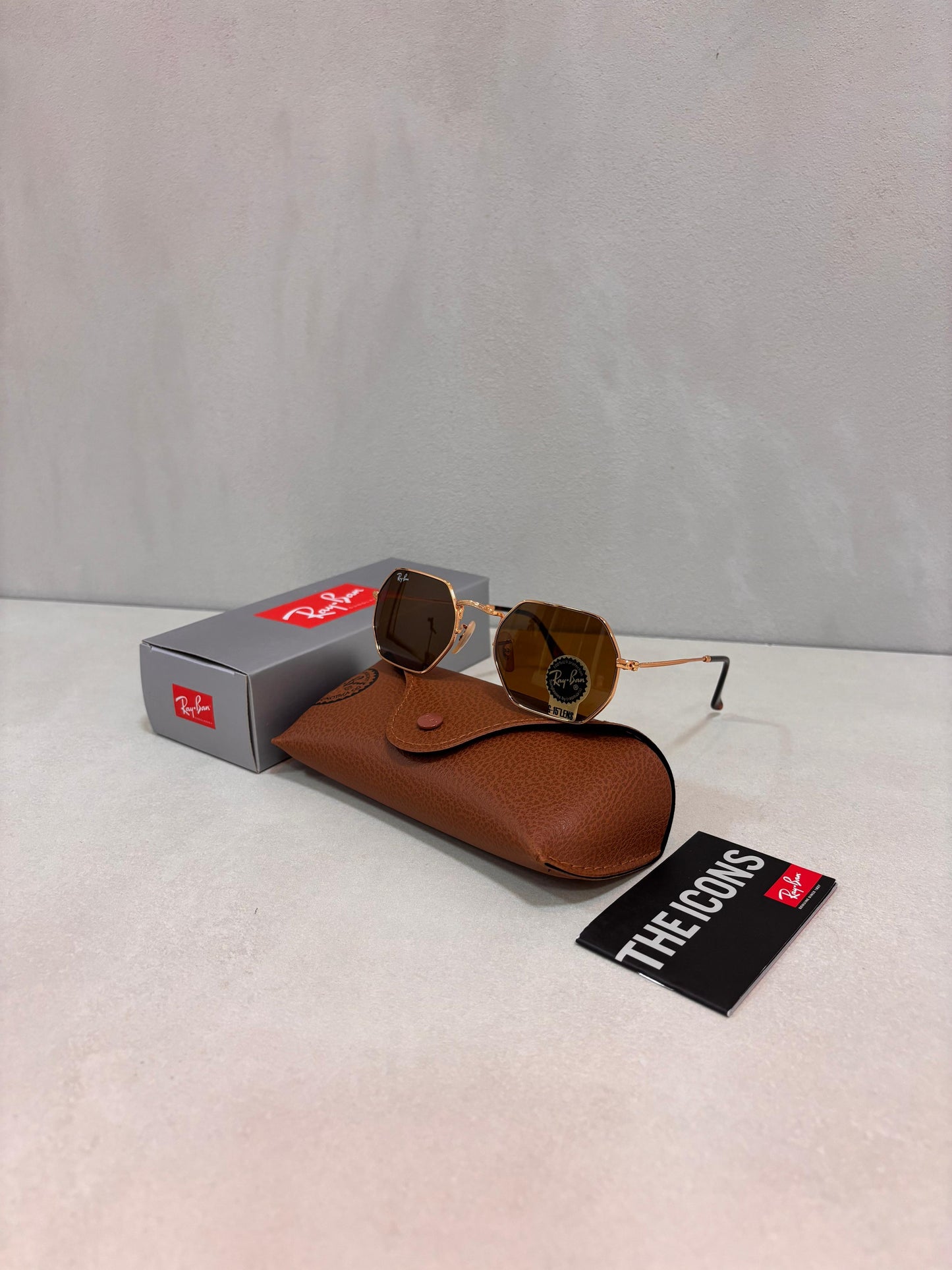 RAYBAN Octagonal Arista Brown -7028