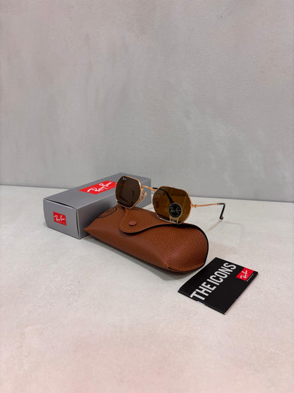 RAYBAN Octagonal Arista Brown -7028