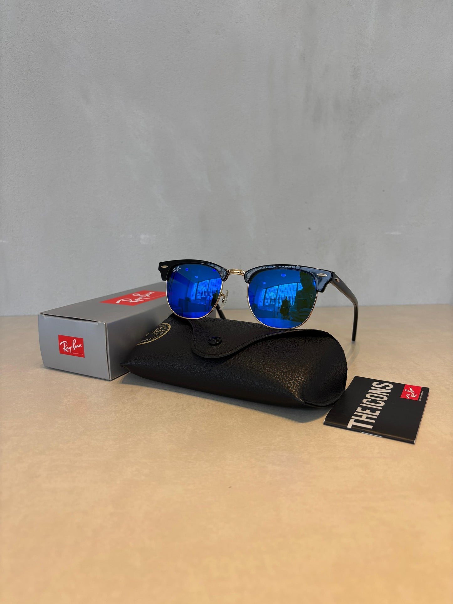 RAYBAN Club Master Mirror Blue -7010