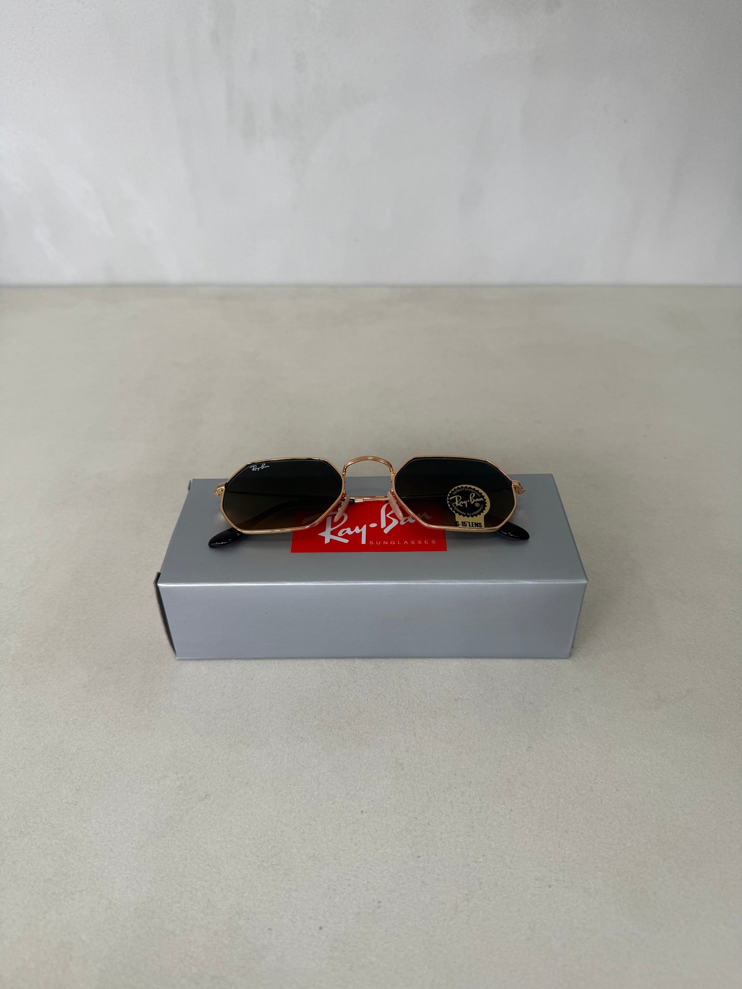 RAYBAN Octagonal Gradient Brown -7030