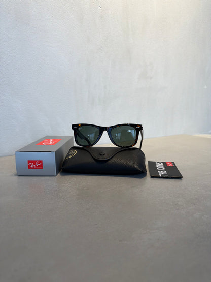 RAYBAN Wayfarer Tortoise Polarized Green -7044