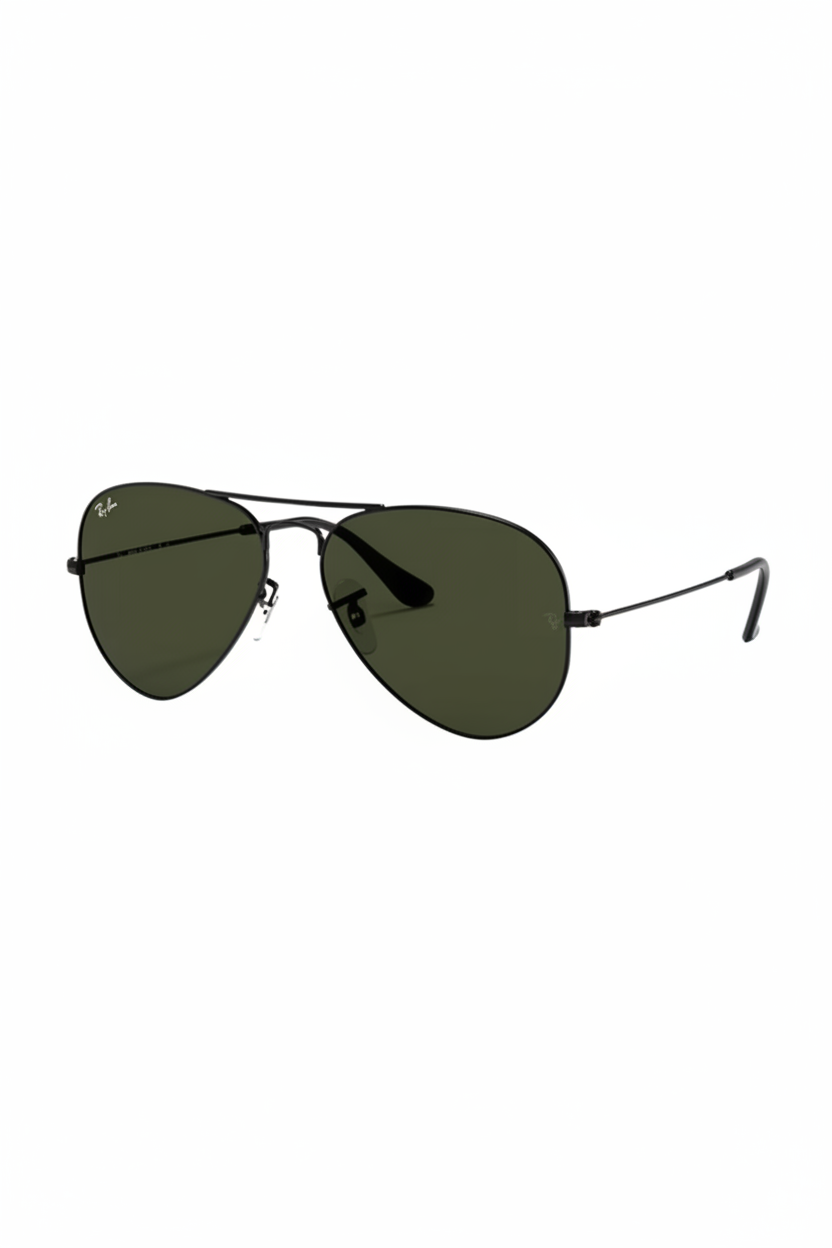 RAYBAN Aviador Black Green 7004