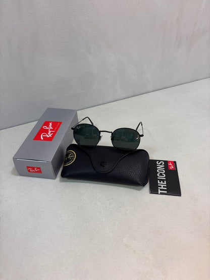 RAYBAN Round Metal Black Grey -7041