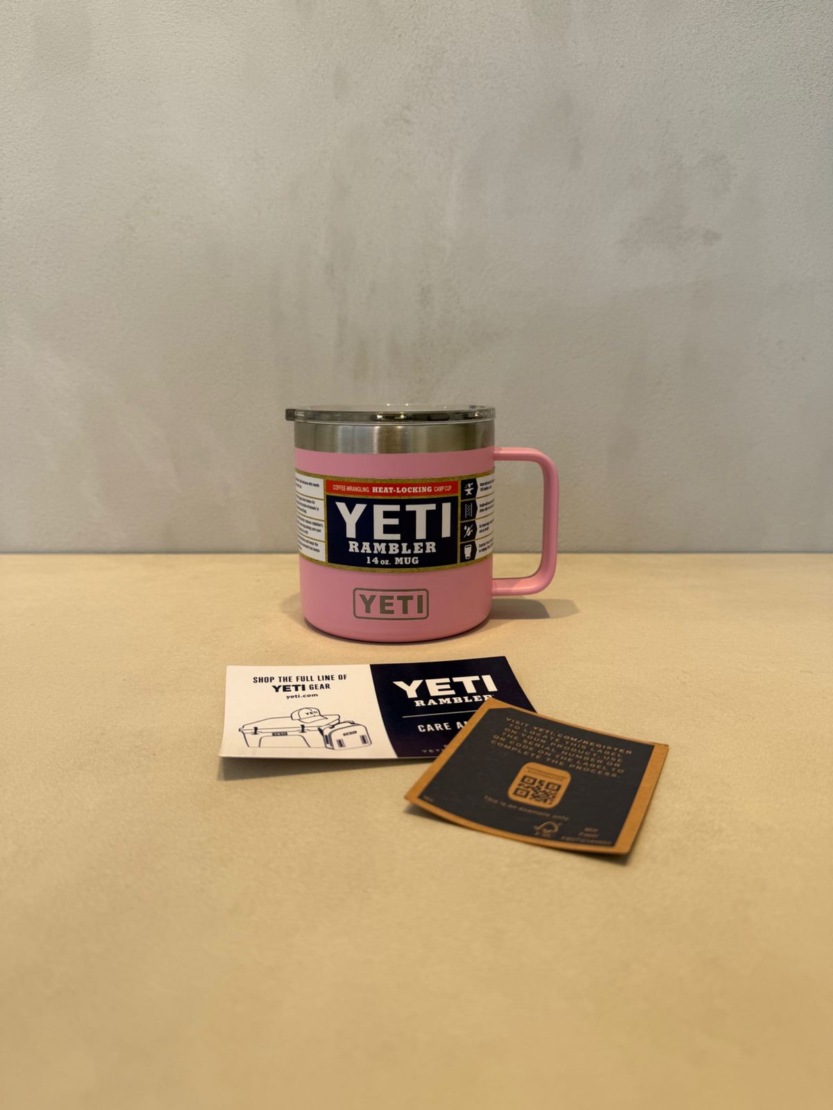 YETI rambler MUG de 14 onzas para Café - Rosado -7087