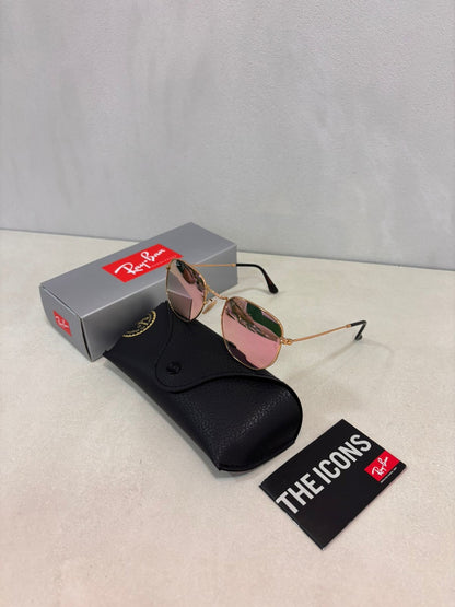 RAYBAN Hexagonal Mirror Pink -7022