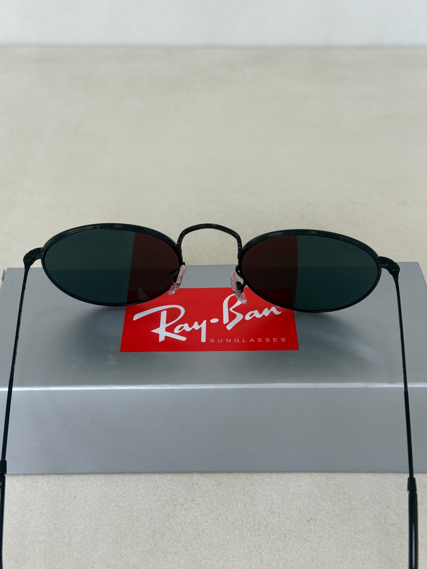 RAYBAN Round Metal Black Grey -7041