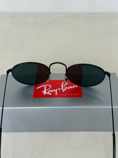 RAYBAN Round Metal Black Grey -7041