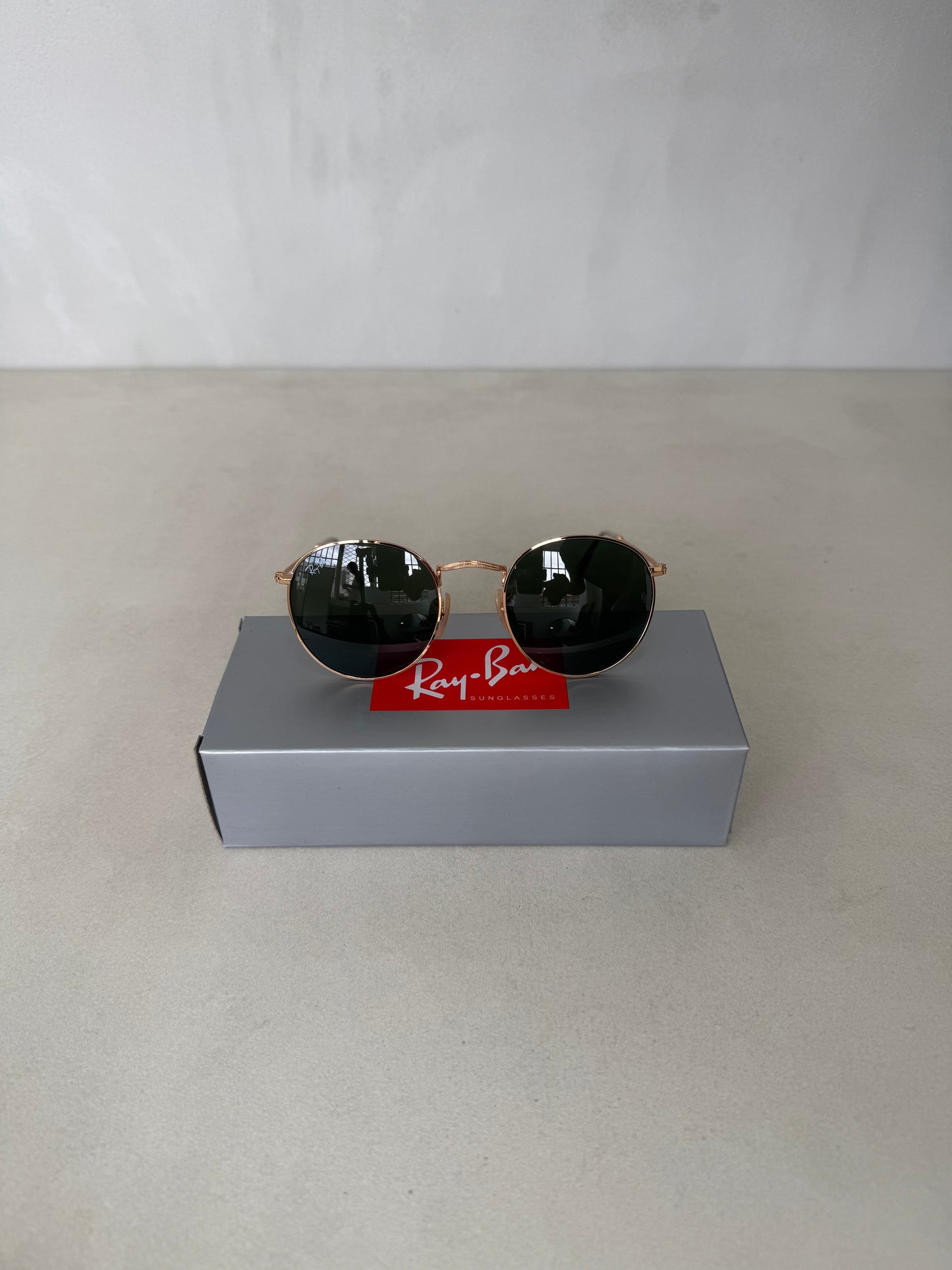 RAYBAN Round Metal Arista Green -7040