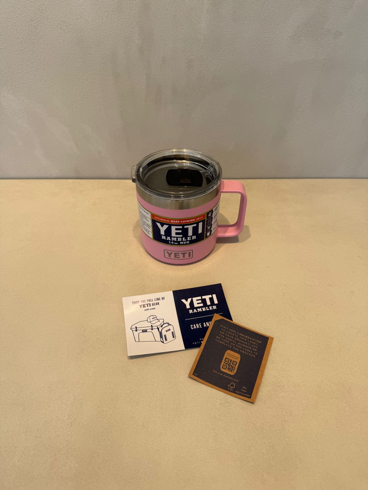 YETI rambler MUG de 14 onzas para Café - Rosado -7087