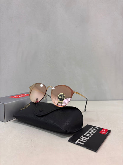 RAYBAN Round Blaze Mirror Pink -7038
