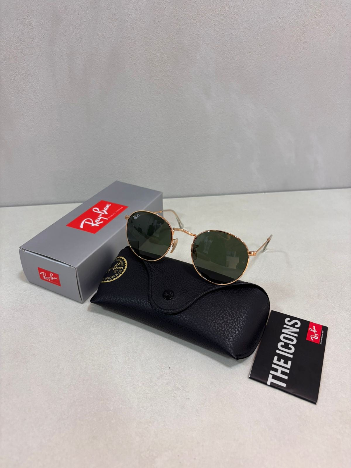 RAYBAN Round Metal Arista Green -7040