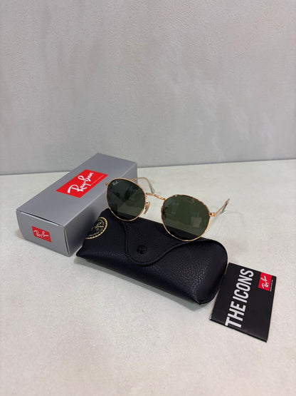 RAYBAN Round Metal Arista Green -7040
