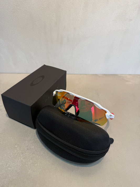 Lentes OAK blanco y rojo 7198